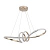 Pendente Led 45W 3 Tons De Luz Moderno Dourado Nitrolux