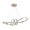 Pendente Led 45W 3 Tons De Luz Moderno Dourado Nitrolux
