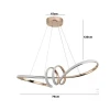 Pendente Led 45W 3 Tons De Luz Moderno Dourado Nitrolux