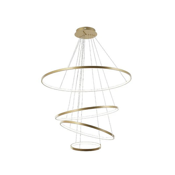 Pendente Led Alice 100W 3 Tons De Luz Dourado Avant Deluxe