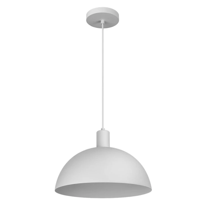 Pendente Led Bia Cor Branco Fosco 1 Lâmpada E27 Blumenau