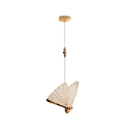 Pendente Led Borboleta 3 Tons De Luz Dourado Sm