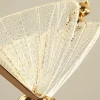 Pendente Led Borboleta 3 Tons De Luz Dourado Sm