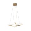 Pendente Led Dourado 35W 3 Tons De Luz Moderno Nitrolux