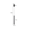Pendente Led Dunn 3W 3000K 35cm Cor Preto Nordecor 2689