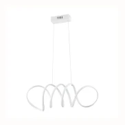 Pendente Led Lire 58W 3000K 27x70cm Cor Branco 2136 Nordecor