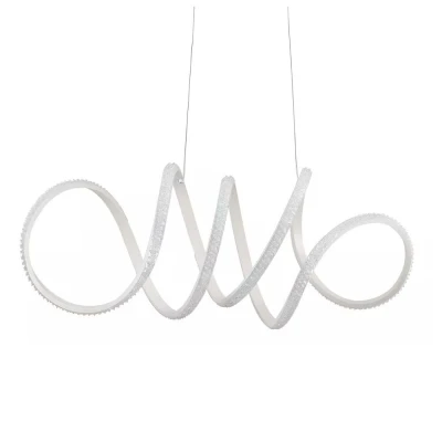 Pendente Led Lire Cristal 58W 3000K Cor Branco Nordecor 2321