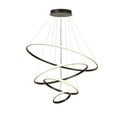 Pendente Led Moderno 86W 4000K Preto Lp-404p Nitrolux