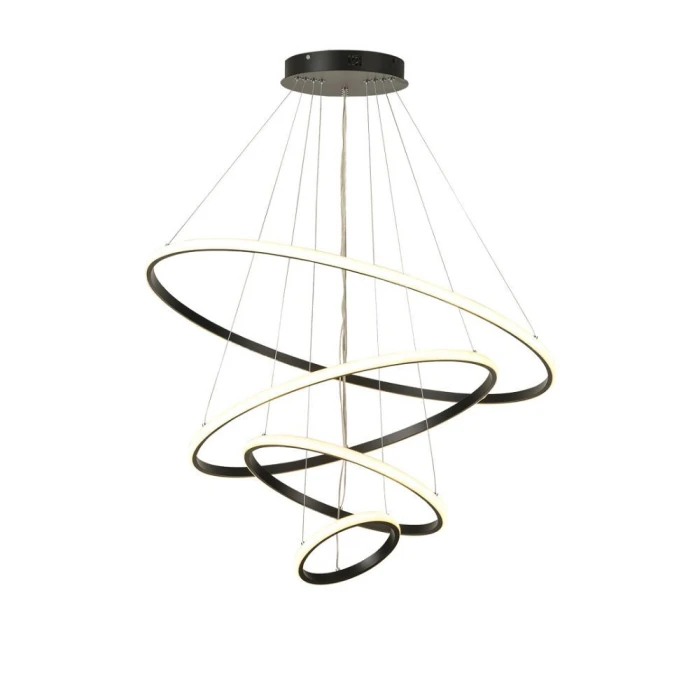 Pendente Led Moderno 86W 4000K Preto Lp-404p Nitrolux