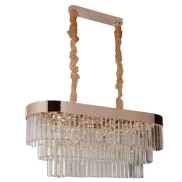 Pendente Led Sable 12xe14 100/240v Dourado Pt-1063 Moderno