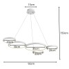 Pendente Led Syna 80W 3000K Branco Pl-9838 Astraled