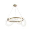 Pendente Led Valentina 80W Com 3 Tons De Luz Dourado Redondo