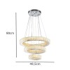 Pendente Led Vallin 3 Aros 144W Bivolt 3000K / 6500K