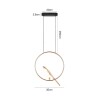 Pendente Led Vogel Uno 10W 3000K Pássaros Preto e Dourado