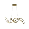 Pendente Led Wyna 79W 3000K Cor Ouro Champagne 2711 Nordecor