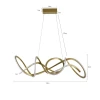 Pendente Led Wyna 79W 3000K Cor Ouro Champagne 2711 Nordecor