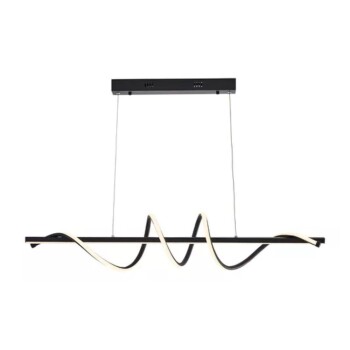 Pendente Lustre Moderno 45W 3 Tons De Luz Preto 110/220V