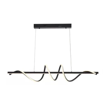 Pendente Lustre Moderno 45W 3 Tons De Luz Preto 110/220V