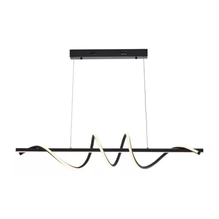 Pendente Lustre Moderno 45W 3 Tons De Luz Preto 110/220V