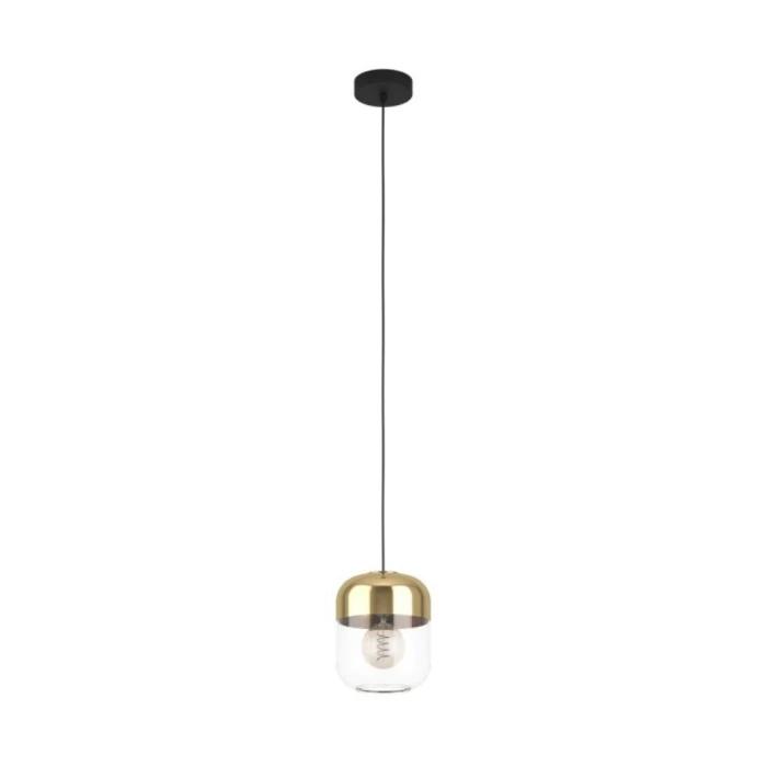 Pendente Maryvilla Moderno 1x E27 Vidro Dourado 220V Eglo