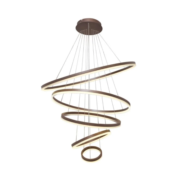 Pendente Moderno Led 140W 3500K Marrom Lp-801m Nitrolux
