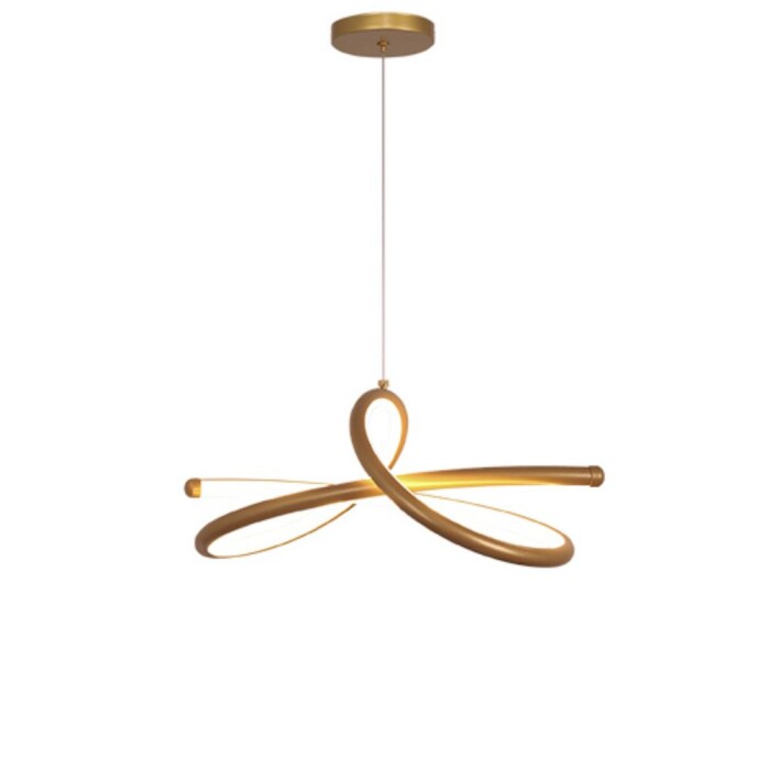 Pendente Moderno Led Lucca 20W 3000K Ouro Taschibra