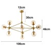 Pendente Nórdico Jabuticaba Bronze 10x E27 Bivolt Nordecor