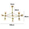 Pendente Nórdico Jabuticaba Bronze 10x E27 Bivolt Nordecor Pendente Nórdico Jabuticaba Bronze 10x E27 Bivolt Nordecor