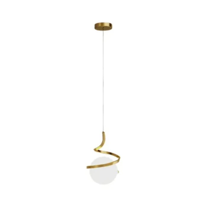 Pendente Nórdico Led 12W 3 Tons De Luz Bivolt Dourado