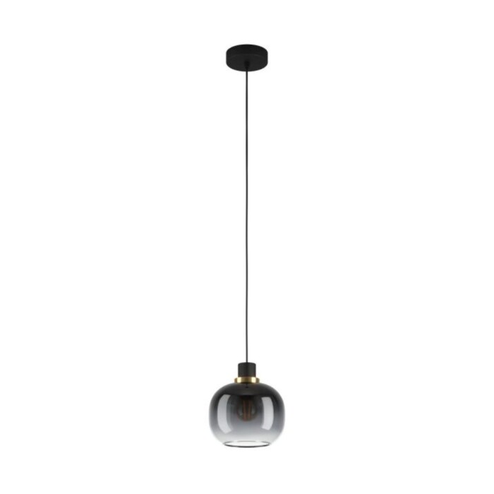 Pendente Oilella Moderno 1x E27 Ip20 Vidro Preto 220V Eglo