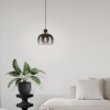 Pendente Oilella Moderno 1x E27 Ip20 Vidro Preto 220V Eglo