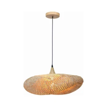 Pendente Regia 420 1X E27 Fibra Bambu Artesanal G-Light