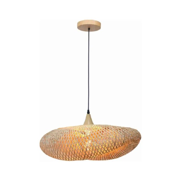 Pendente Regia 420 1X E27 Fibra Bambu Artesanal G-Light