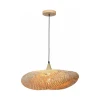 Pendente Regia 600 1x E27 Artesanal Marrom G-light Bambu