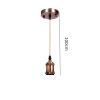 Pendente Retrô Cor Bronze 1 Metro - 1 Lâmpada E27 Novo Pendente Retrô Cor Bronze 1 Metro - 1 Lâmpada E27 Novo