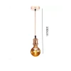 Pendente Rose Simples Vintage Cor Rose Dourado 1 Metro 1xE27 Pendente Rose Simples Vintage Cor Rose Dourado 1 Metro 1xE27
