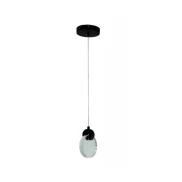 Pendente Sand Led 3W 3000K Preto Com Cristal Skylight Pendente Sand Led 3W 3000K Preto Com Cristal Skylight