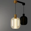 Pendente Spia 13x26Cm 4W Dourado E Ambar Sky-4088 Skylight Pendente Spia 13x26Cm 4W Dourado E Ambar Sky-4088 Skylight
