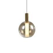 Pendente Spia 21cm 4W 3000K Âmbar/Dourado Skylight SKY-4089