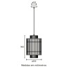 Pendente Sumatra 350Mm 1XE27 Preto Blumenau Novo Pendente Sumatra 350Mm 1XE27 Preto Blumenau Novo
