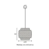Pendente Talise 400Mm 1Xe27 Natural Blumenau Novo Pendente Talise 400Mm 1Xe27 Natural Blumenau Novo