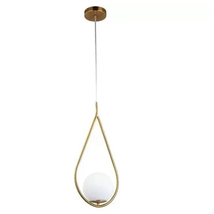 Pendente Upus Up E27 20Cm Dourado Bivolt Nordecor Novo