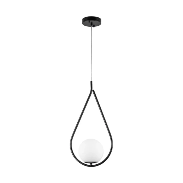 Pendente Upus Up E27 20Cm Preto Bivolt Nordecor Novo