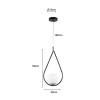 Pendente Upus Up E27 20Cm Preto Bivolt Nordecor Novo
