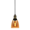 Pendente Vintage Ambar Dome 1xE27 Preto Blumenau