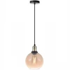 Pendente Vintage Ambar Globe 1x E27 Preto Bivolt