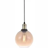 Pendente Vintage Ambar Globe 1x E27 Preto Bivolt