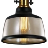 Pendente Vintage Soho Âmbar Redondo Blumenau Preto Bivolt