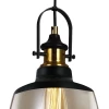 Pendente Vintage Soho Âmbar Redondo Blumenau Preto Bivolt