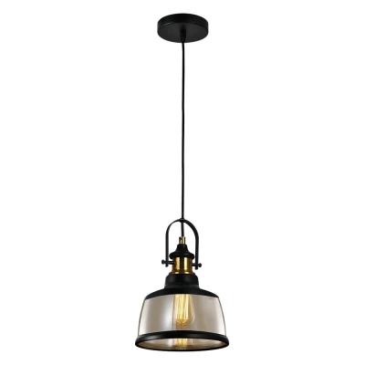 Pendente Vintage Soho Âmbar Redondo Blumenau Preto Bivolt